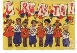 Открытка Дети поздравляют с праздником 8 марта, 1963